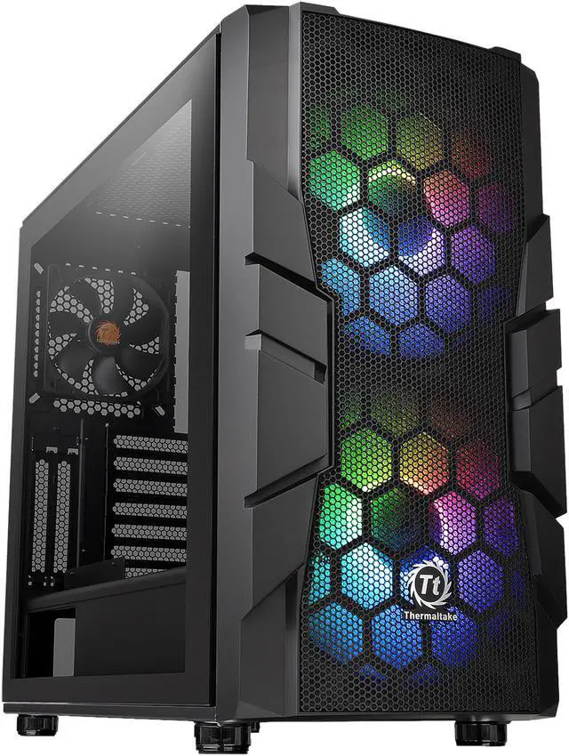 Main image of Thermaltake Commander C33 Motherboard Sync ARGB ATX Mid Tower Computer Chassis with 2x 200mm ARGB 5V Motherboard Sync RGB Front Fans + 1x 120mm Rear Black Fan Pre-installed CA-1N4-00M1WN-00