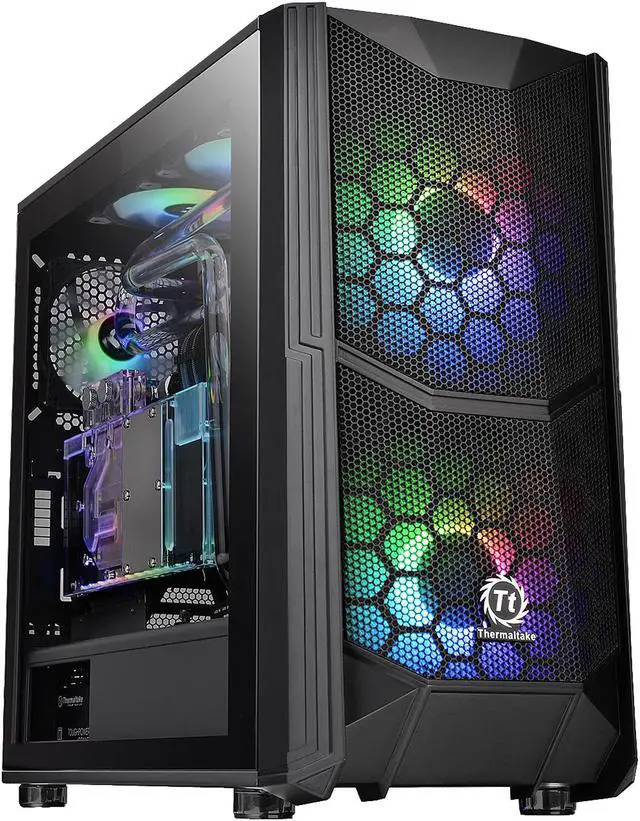 Main image of Thermaltake Commander C35 Motherboard Sync ARGB ATX Mid Tower Computer Chassis with 2x 200mm ARGB 5V Motherboard Sync RGB Front Fans + 1x 120mm Rear Black Fan Pre-installed CA-1N6-00M1WN-00