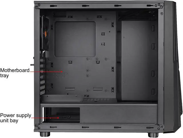 Alt view image 18 of 20 - Thermaltake Commander C35 Motherboard Sync ARGB ATX Mid Tower Computer Chassis with 2x 200mm ARGB 5V Motherboard Sync RGB Front Fans + 1x 120mm Rear Black Fan Pre-installed CA-1N6-00M1WN-00