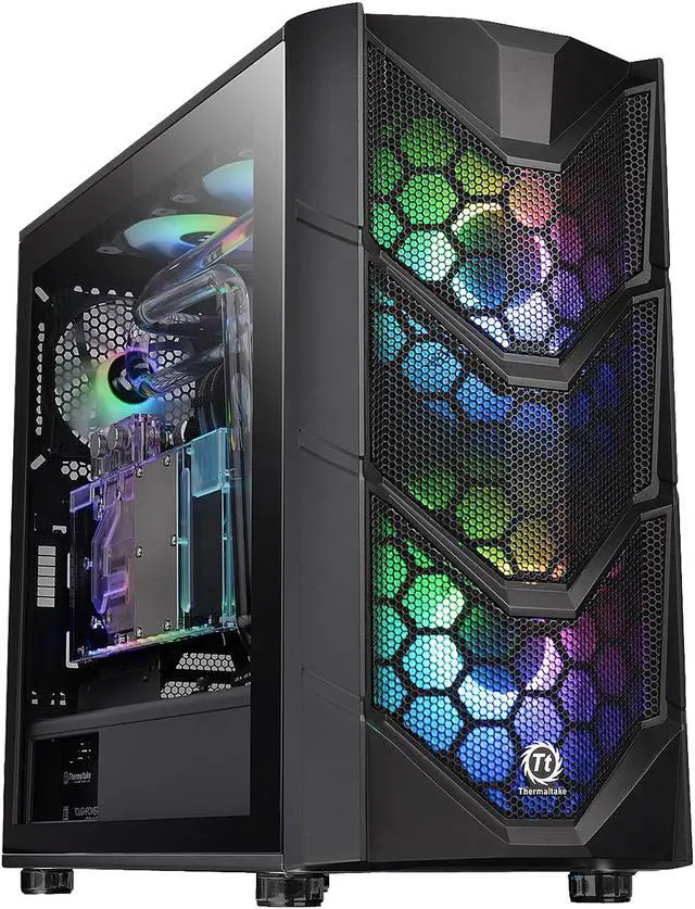 Main image of Thermaltake Commander C36 Motherboard Sync ARGB ATX Mid Tower Computer Chassis with 2x 200mm ARGB 5V Motherboard Sync RGB Front Fans + 1x 120mm Rear Black Fan Pre-installed CA-1N7-00M1WN-00