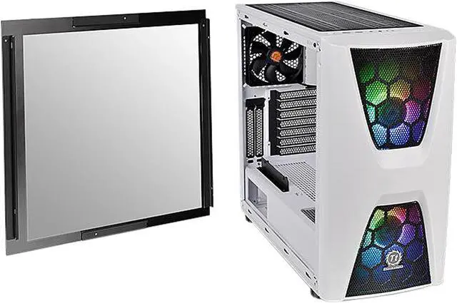 Alt view image 11 of 12 - Thermaltake Commander C34 TG Snow ARGB CA-1N5-00M6WN-00 White SPCC / Tempered Glass ATX Mid Tower Computer Case