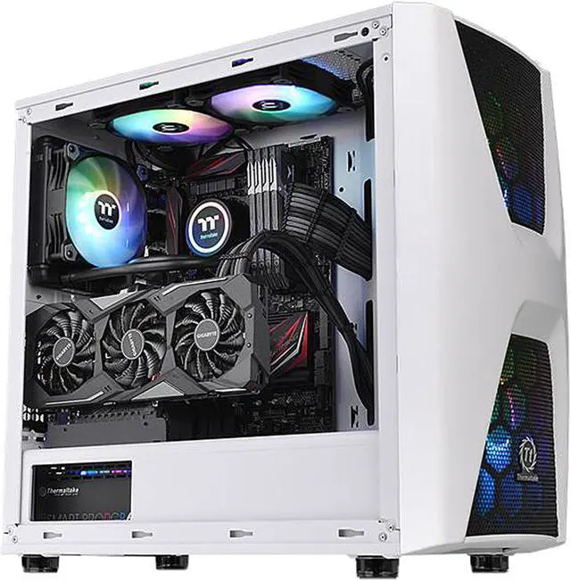 Alt view image 4 of 12 - Thermaltake Commander C34 TG Snow ARGB CA-1N5-00M6WN-00 White SPCC / Tempered Glass ATX Mid Tower Computer Case