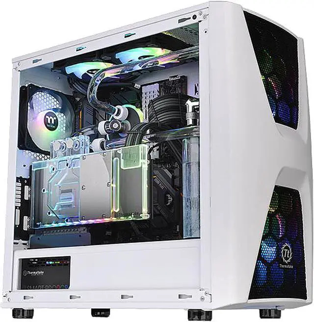 Alt view image 5 of 12 - Thermaltake Commander C34 TG Snow ARGB CA-1N5-00M6WN-00 White SPCC / Tempered Glass ATX Mid Tower Computer Case