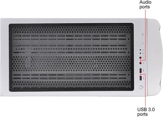 Alt view image 10 of 12 - Thermaltake Commander C34 TG Snow ARGB CA-1N5-00M6WN-00 White SPCC / Tempered Glass ATX Mid Tower Computer Case