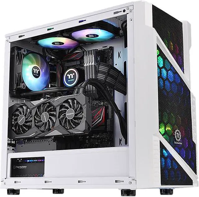 Alt view image 4 of 12 - Thermaltake Commander C31 TG Snow ARGB CA-1N2-00M6WN-00 White SPCC / Tempered Glass ATX Mid Tower Computer Case