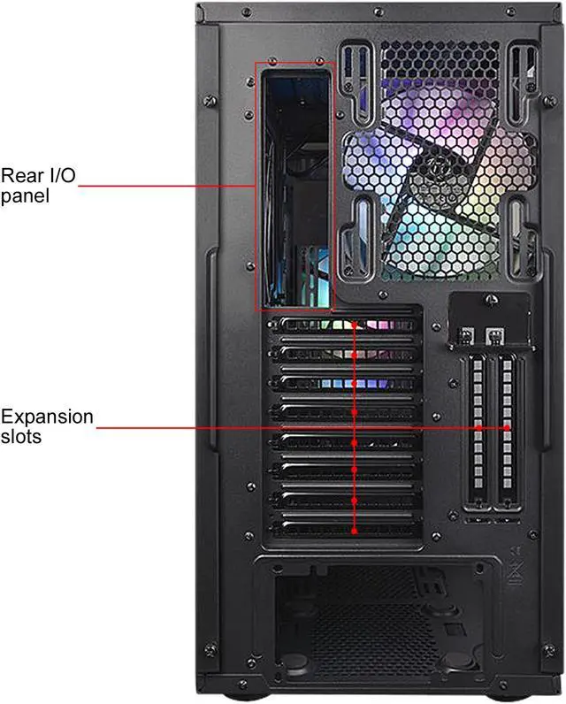 Alt view image 9 of 9 - Thermaltake View 31 TG ARGB Edition CA-1H8-00M1WN-02 Black SPCC / Tempered Glass ATX Mid Tower Computer Case