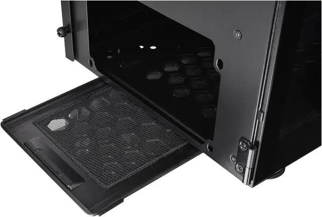 Alt view image 10 of 16 - Thermaltake H200 Tempered Glass RGB Light Strip ATX Mid Tower Case with One 120mm Rear Fan Pre-installed CA-1M3-00M1WN-03