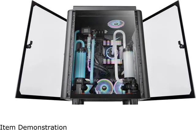 Alt view image 16 of 17 - Thermaltake Level 20 HT Black Edition 4 Tempered Glass Type-C Fully Modular E-ATX Full Tower Computer Chassis with 2 x 140mm Top Fan Pre-Installed CA-1P6-00F1WN-00