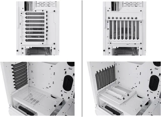 Alt view image 17 of 20 - Thermaltake S500 Tempered Glass Snow Edition ATX Mid-Tower Computer Case with 140mm Front Fan + 120mm Rear Fan Pre-Installed CA-1O3-00M6WN-00