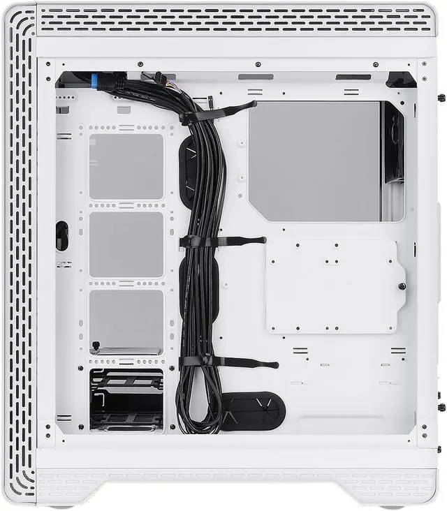 Alt view image 8 of 20 - Thermaltake S500 Tempered Glass Snow Edition ATX Mid-Tower Computer Case with 140mm Front Fan + 120mm Rear Fan Pre-Installed CA-1O3-00M6WN-00