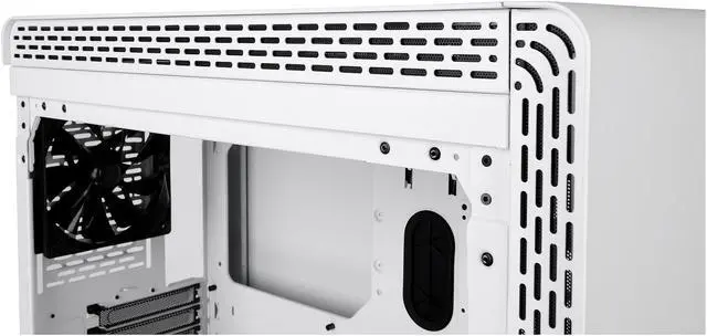 Alt view image 12 of 20 - Thermaltake S500 Tempered Glass Snow Edition ATX Mid-Tower Computer Case with 140mm Front Fan + 120mm Rear Fan Pre-Installed CA-1O3-00M6WN-00