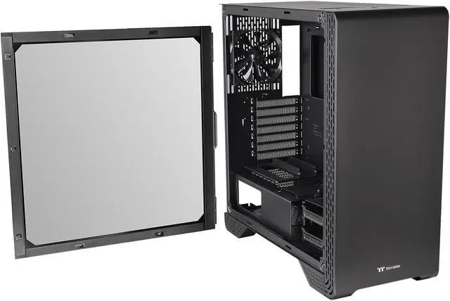 Alt view image 7 of 17 - Thermaltake S300 Tempered Glass Edition ATX Mid-Tower Computer Case with 120mm Rear Fan Pre-Installed CA-1P5-00M1WN-00