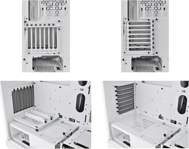 Alt view image 15 of 17 - Thermaltake S300 Tempered Glass Snow Edition ATX Mid-Tower Computer Case with 120mm Rear Fan Pre-Installed CA-1P5-00M6WN-00