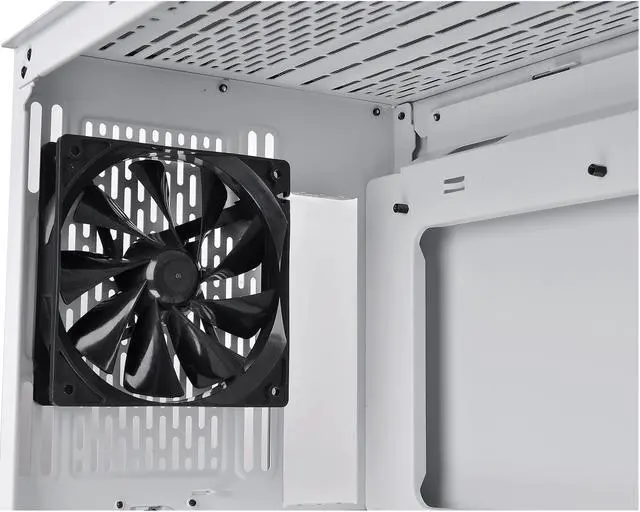 Alt view image 12 of 17 - Thermaltake S300 Tempered Glass Snow Edition ATX Mid-Tower Computer Case with 120mm Rear Fan Pre-Installed CA-1P5-00M6WN-00