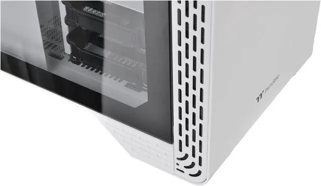 Alt view image 11 of 17 - Thermaltake S300 Tempered Glass Snow Edition ATX Mid-Tower Computer Case with 120mm Rear Fan Pre-Installed CA-1P5-00M6WN-00