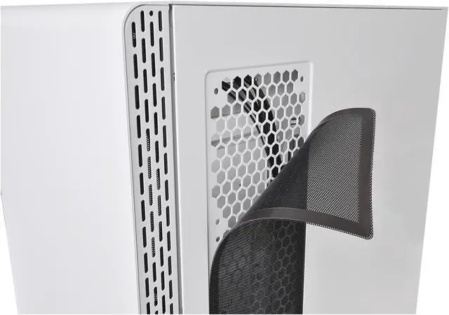 Alt view image 13 of 17 - Thermaltake S300 Tempered Glass Snow Edition ATX Mid-Tower Computer Case with 120mm Rear Fan Pre-Installed CA-1P5-00M6WN-00