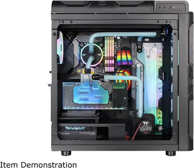 Alt view image 3 of 19 - Thermaltake Level 20 RS Motherboard Sync ARGB ATX Mid Tower Gaming Computer Case with 2 200mm ARGB 5V Motherboard Sync RGB Fans + 140mm Black Rear Fan Pre-Installed CA-1P8-00M1WN-00