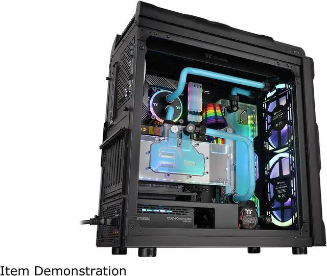 Alt view image 5 of 19 - Thermaltake Level 20 RS Motherboard Sync ARGB ATX Mid Tower Gaming Computer Case with 2 200mm ARGB 5V Motherboard Sync RGB Fans + 140mm Black Rear Fan Pre-Installed CA-1P8-00M1WN-00