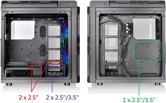 Alt view image 15 of 19 - Thermaltake Level 20 RS Motherboard Sync ARGB ATX Mid Tower Gaming Computer Case with 2 200mm ARGB 5V Motherboard Sync RGB Fans + 140mm Black Rear Fan Pre-Installed CA-1P8-00M1WN-00