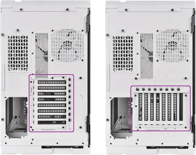 Alt view image 12 of 18 - Thermaltake View 51 Snow Motherboard Sync ARGB E-ATX Full Tower Gaming Computer Case with 2 200mm ARGB 5V Motherboard Sync RGB Fans + 140mm Black Rear Fan Pre-Installed CA-1Q6-00M6WN-00