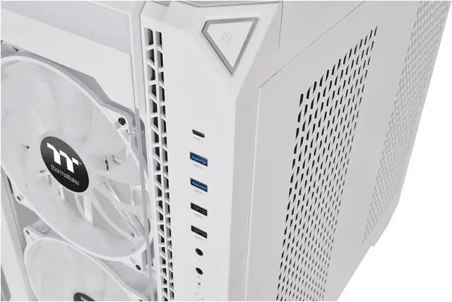 Alt view image 8 of 18 - Thermaltake View 51 Snow Motherboard Sync ARGB E-ATX Full Tower Gaming Computer Case with 2 200mm ARGB 5V Motherboard Sync RGB Fans + 140mm Black Rear Fan Pre-Installed CA-1Q6-00M6WN-00