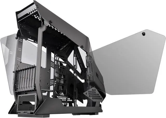 Alt view image 7 of 20 - Thermaltake AH T600 Helicopter Styled Open Frame Tempered Glass Swing Door E-ATX Full Tower Case CA-1Q4-00M1WN-00