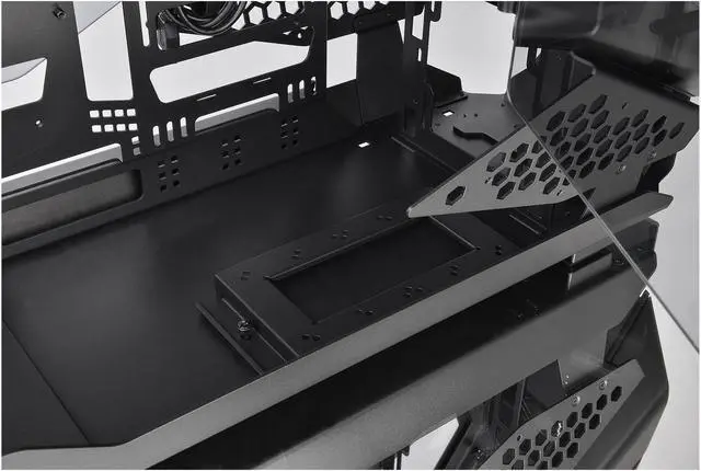 Alt view image 20 of 20 - Thermaltake AH T600 Helicopter Styled Open Frame Tempered Glass Swing Door E-ATX Full Tower Case CA-1Q4-00M1WN-00