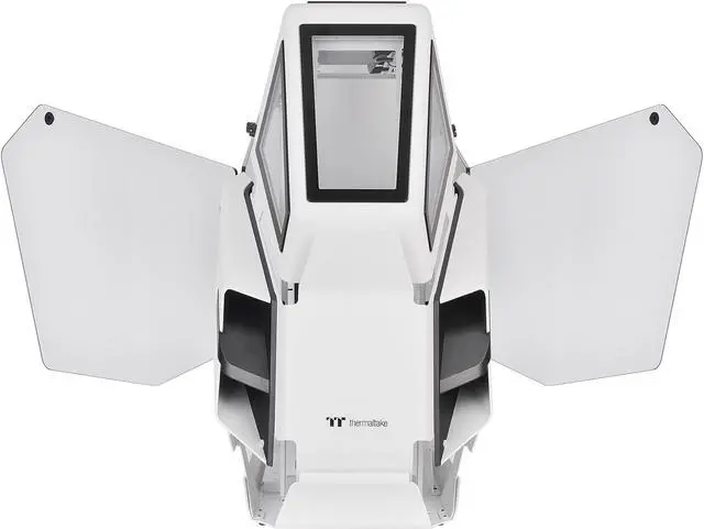 Alt view image 5 of 18 - Thermaltake AH T600 Snow Helicopter Styled Open Frame Tempered Glass Swing Door E-ATX Full Tower Case CA-1Q4-00M6WN-00