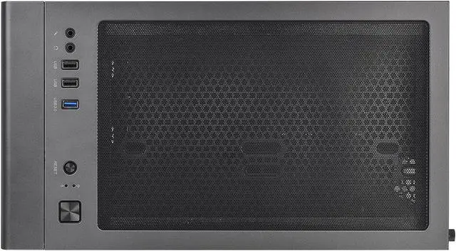 Alt view image 4 of 14 - Thermaltake S100 Tempered Glass Black Edition Micro-ATX Mini-Tower Computer Case with 120mm Rear Fan Pre-Installed CA-1Q9-00S1WN-00