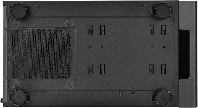 Alt view image 10 of 14 - Thermaltake S100 Tempered Glass Black Edition Micro-ATX Mini-Tower Computer Case with 120mm Rear Fan Pre-Installed CA-1Q9-00S1WN-00
