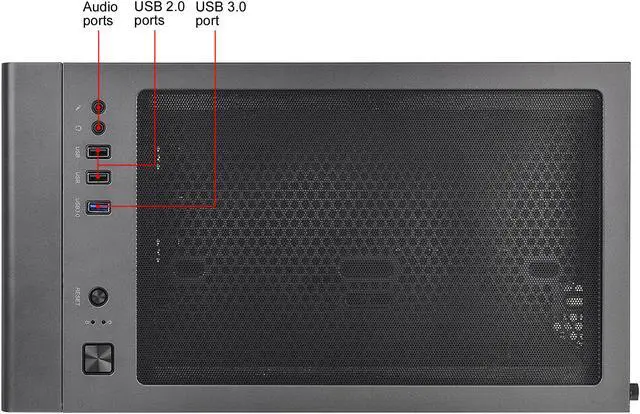 Alt view image 5 of 14 - Thermaltake S100 Tempered Glass Black Edition Micro-ATX Mini-Tower Computer Case with 120mm Rear Fan Pre-Installed CA-1Q9-00S1WN-00