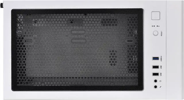 Alt view image 3 of 18 - Thermaltake S100 Tempered Glass Snow Edition Micro-ATX Mini-Tower Computer Case with 120mm Rear Fan Pre-Installed CA-1Q9-00S6WN-00