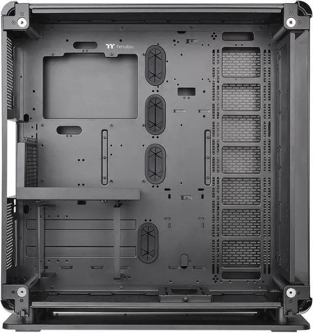 Alt view image 7 of 20 - Thermaltake Core P8 Tempered Glass E-ATX 2-Way Display Rotational PCI-E Full-Tower Gaming Computer Case, CA-1Q2-00M1WN-01