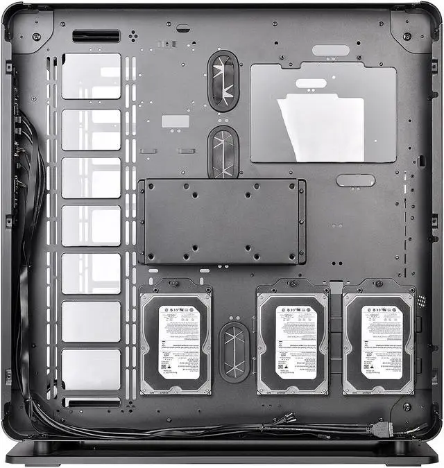 Alt view image 6 of 20 - Thermaltake Core P8 Tempered Glass E-ATX 2-Way Display Rotational PCI-E Full-Tower Gaming Computer Case, CA-1Q2-00M1WN-01