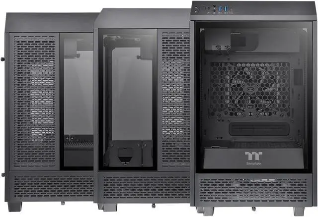 Alt view image 5 of 13 - Thermaltake Tower 100 Black Edition Tempered Glass Type-C (USB 3.1 Gen 2) Mini Tower Computer Chassis Supports Mini-ITX, CA-1R3-00S1WN-00