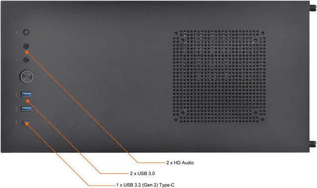 Alt view image 10 of 13 - Thermaltake Divider 300 Triangular Tempered Glass Type-C (USB 3.1 Gen 2) Water Cooling Ready ATX Mid Tower Computer Case, CA-1S2-00M1WN-00