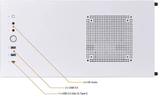 Alt view image 3 of 5 - Thermaltake Divider 300 ARGB Snow Triangular Tempered Glass Type-C (USB 3.1 Gen 2) Water Cooling Ready ATX Mid Tower Computer Case with 3 120mm ARGB Rear Fan Pre-Installed, CA-1S2-00M6WN-01