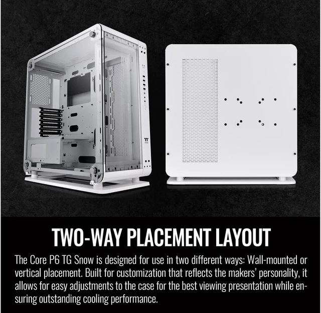 Open Box: Thermaltake Core P6 TG Snow Edition Dual-Form Transformable/2 ...