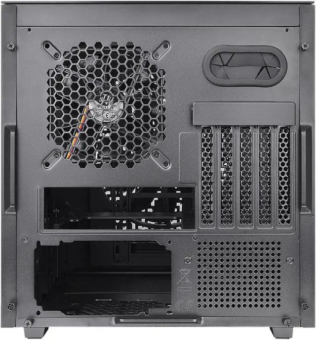 Alt view image 8 of 14 - Thermaltake Divider 200 TG Air Front Mesh Black Edition Triangular Tempered Glass Side Panel Micro-ATX Computer Case with Pre-installed 200mm Front Fan + 120mm Rear Fan CA-1V1-00S1WN-01