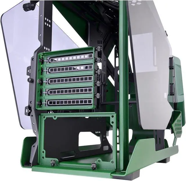 Alt view image 4 of 9 - Thermaltake AH T200 CA-1R4-00SCWN-00 Racing Green SPCC Micro ATX Tower Computer Case