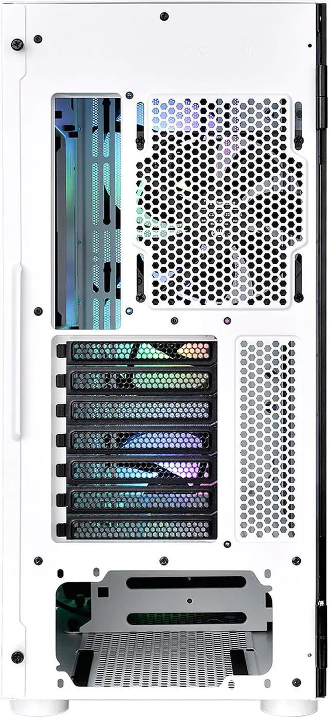 Alt view image 5 of 10 - Thermaltake H570 TG CA-1T9-00M6WN-00 White SPCC / Tempered Glass ATX Mid Tower Computer Case