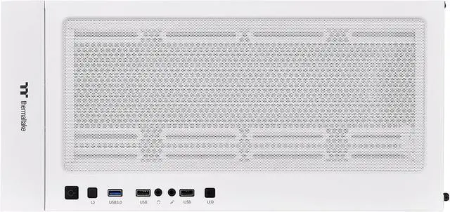 Alt view image 3 of 10 - Thermaltake H570 TG CA-1T9-00M6WN-00 White SPCC / Tempered Glass ATX Mid Tower Computer Case