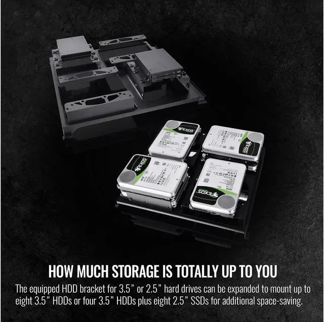 Alt view image 17 of 19 - Thermaltake The Tower 500 CA-1X1-00M1WN-00 Black SPCC / Tempered Glass ATX Mid Tower Computer Case