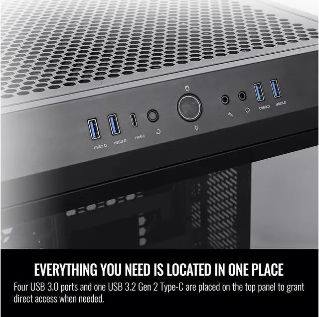 Alt view image 18 of 19 - Thermaltake The Tower 500 CA-1X1-00M1WN-00 Black SPCC / Tempered Glass ATX Mid Tower Computer Case