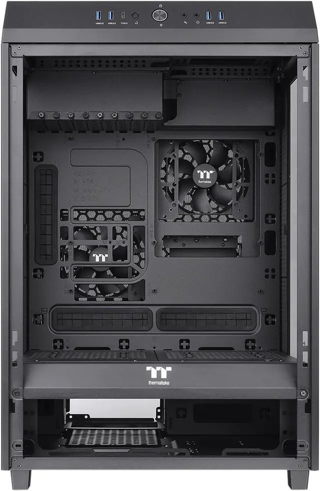 Alt view image 12 of 19 - Thermaltake The Tower 500 CA-1X1-00M1WN-00 Black SPCC / Tempered Glass ATX Mid Tower Computer Case