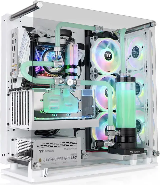 Alt view image 2 of 16 - Thermaltake Core P3 TG Pro Snow Snow SPCC ATX Mid Tower Computer Case