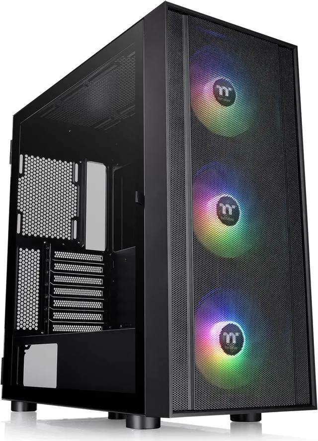Main image of Thermaltake H570 TG Black ATX Mid Tower ARGB Tempered Glass Computer Case Chassis with Mesh Front Panel CA-1T9-00M1WN-01