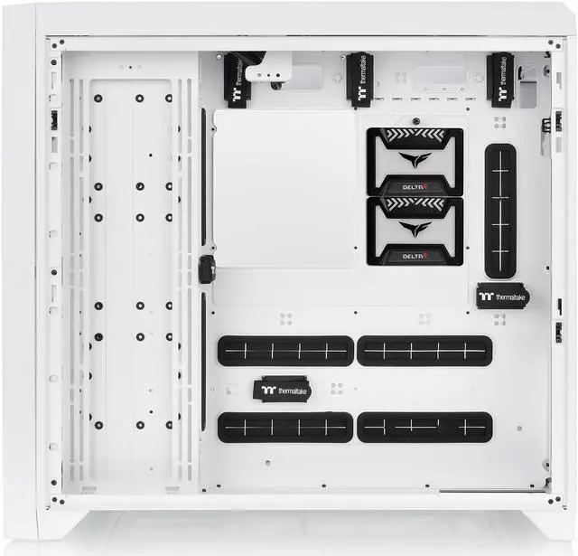 Alt view image 8 of 18 - Thermaltake CTE C750 TG ARGB Snow E-ATX Full Tower with Centralized Thermal Efficiency Design; 3x140mm White CT140 ARGB Fans Pre-Installed; Tempered Glass Front & Side Panel; CA-1X6-00F6WN-01