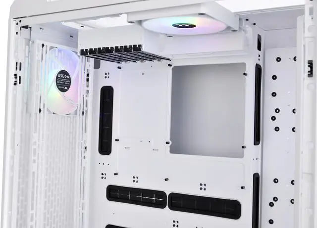 Alt view image 14 of 18 - Thermaltake CTE C750 TG ARGB Snow E-ATX Full Tower with Centralized Thermal Efficiency Design; 3x140mm White CT140 ARGB Fans Pre-Installed; Tempered Glass Front & Side Panel; CA-1X6-00F6WN-01