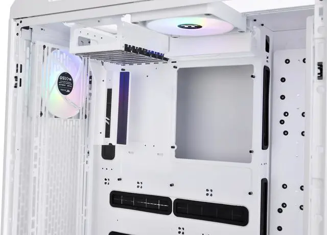 Alt view image 15 of 18 - Thermaltake CTE C750 TG ARGB Snow E-ATX Full Tower with Centralized Thermal Efficiency Design; 3x140mm White CT140 ARGB Fans Pre-Installed; Tempered Glass Front & Side Panel; CA-1X6-00F6WN-01